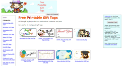 Desktop Screenshot of freeprintablegifttags.net